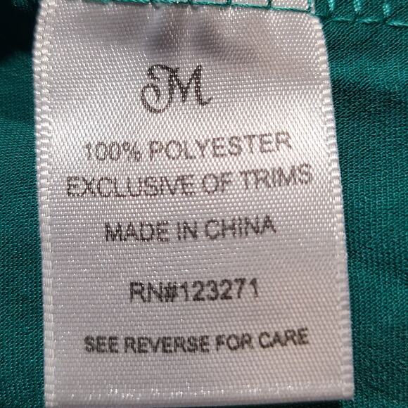 Justify Forest Green Cowl Neck Midi Satin Dress Spaghetti Strap Size M NEW 2719 - Picture 5 of 13